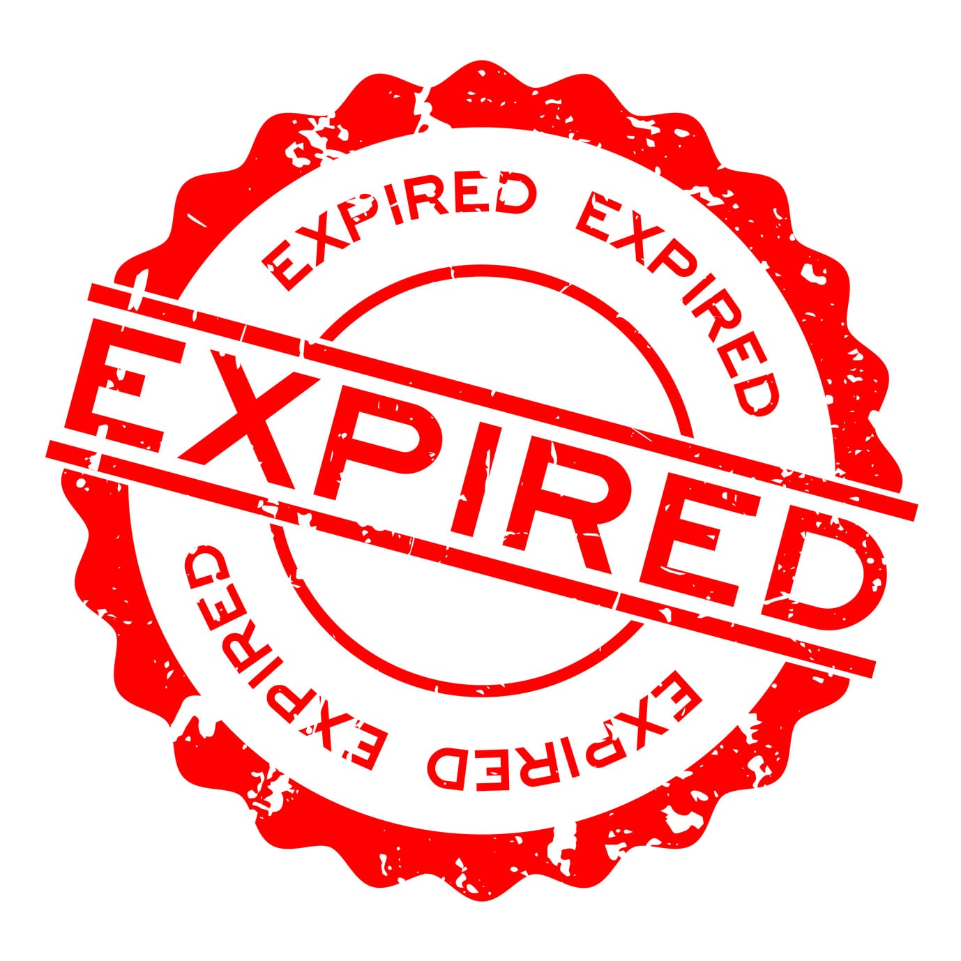 red expired word round life insurance
